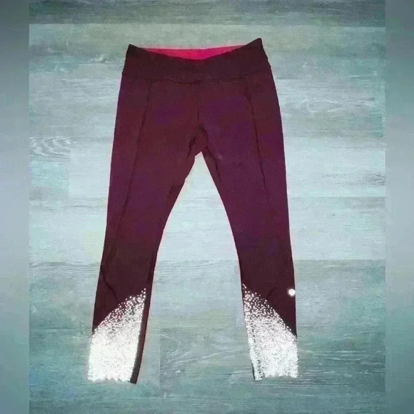 Lululemon Tight Stuff Tight~Wine Berry / Bon Bon ~ size 8 - Picture 8 of 15